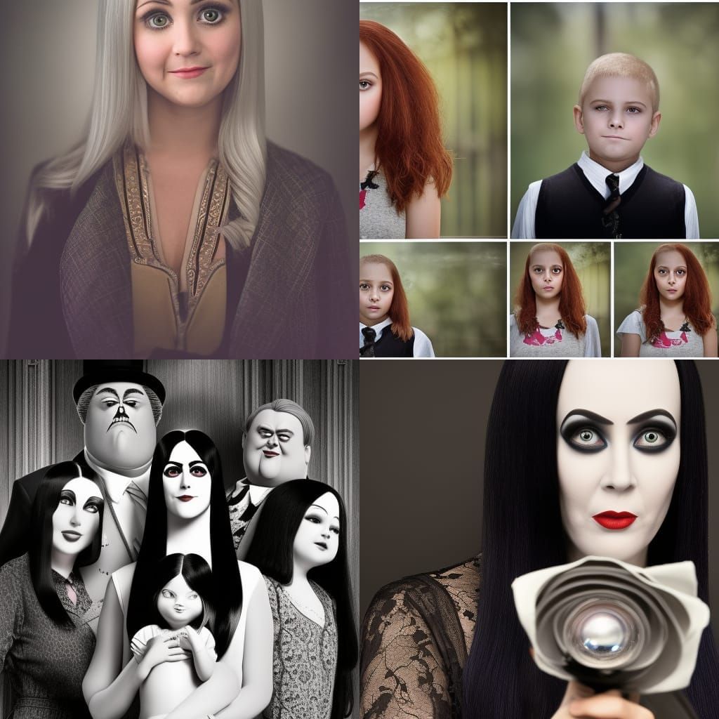 The Addams Family: Professional Photography with Bokeh