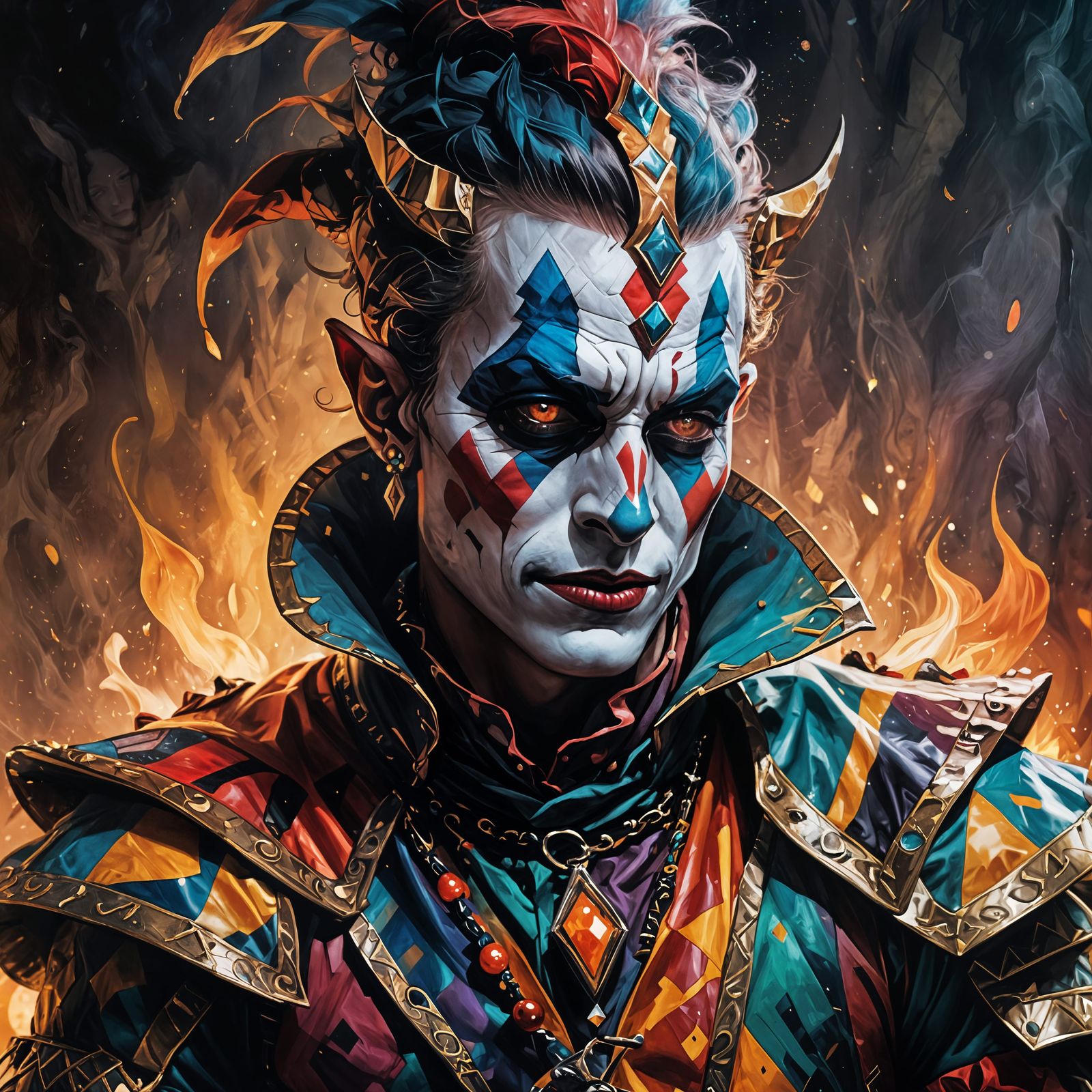 Mystical Harlequin in Primal Chaos