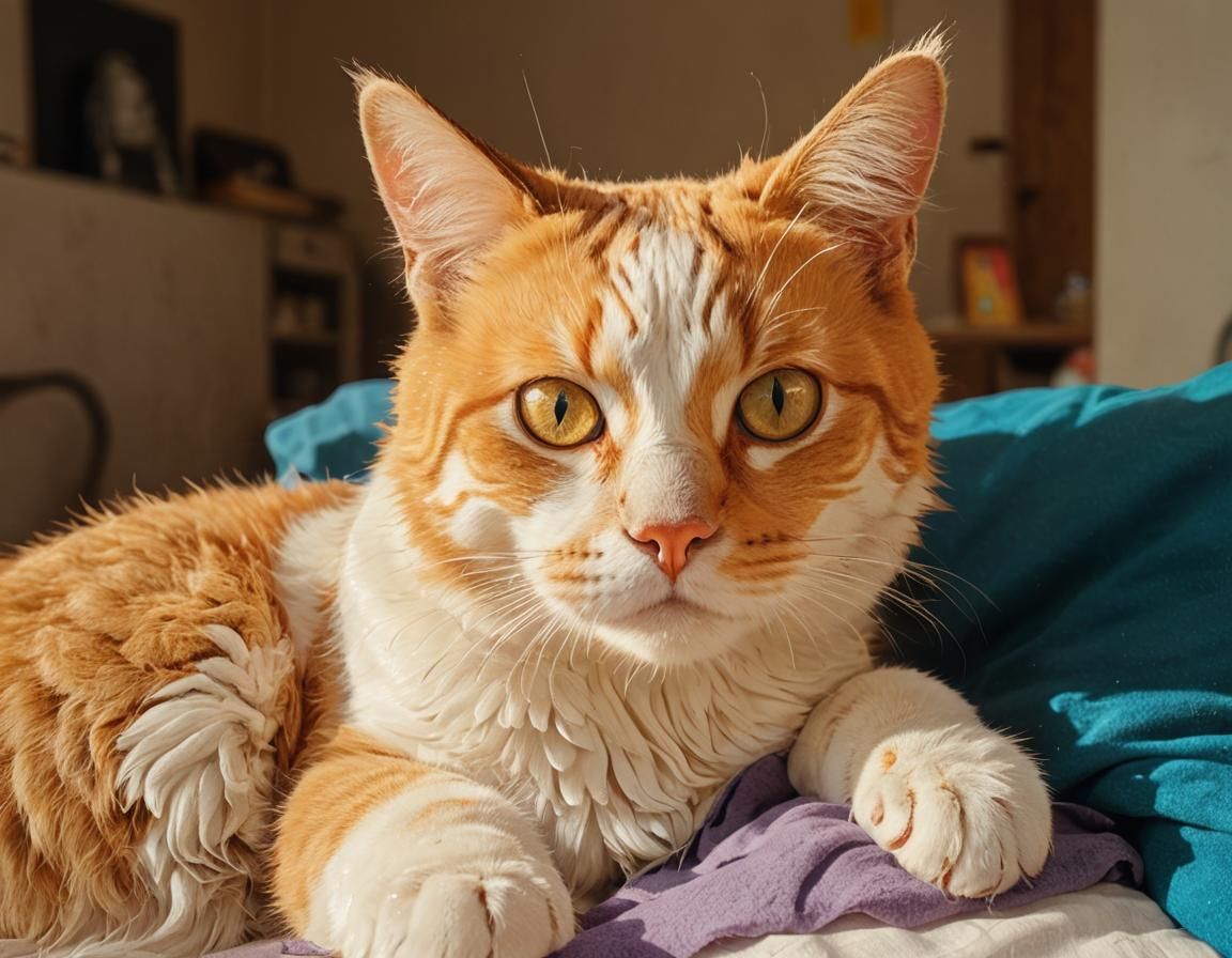 Dramatic Hyperrealistic Portrait with Colorful Accents