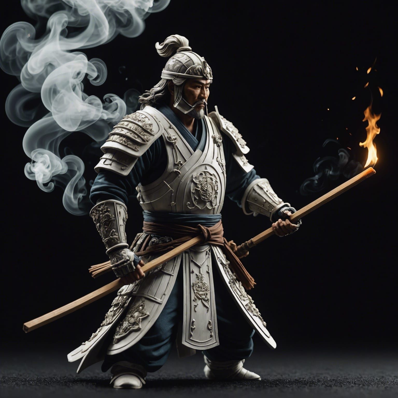 Samurai Smoke Rising: Sharp Photography in Dark Fantasy