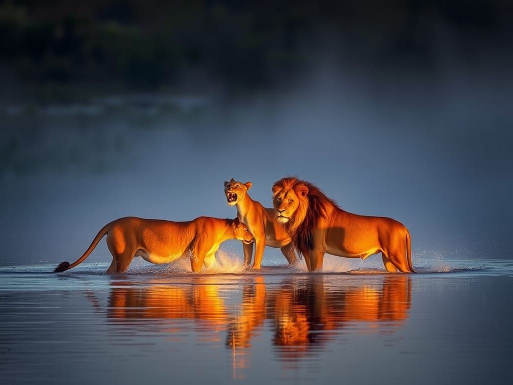 Okavango Delta Lions