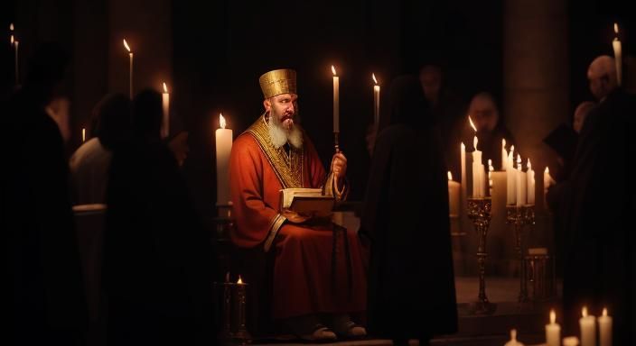 8th Century Orthodox Church Liturgy in Professional Photogra...