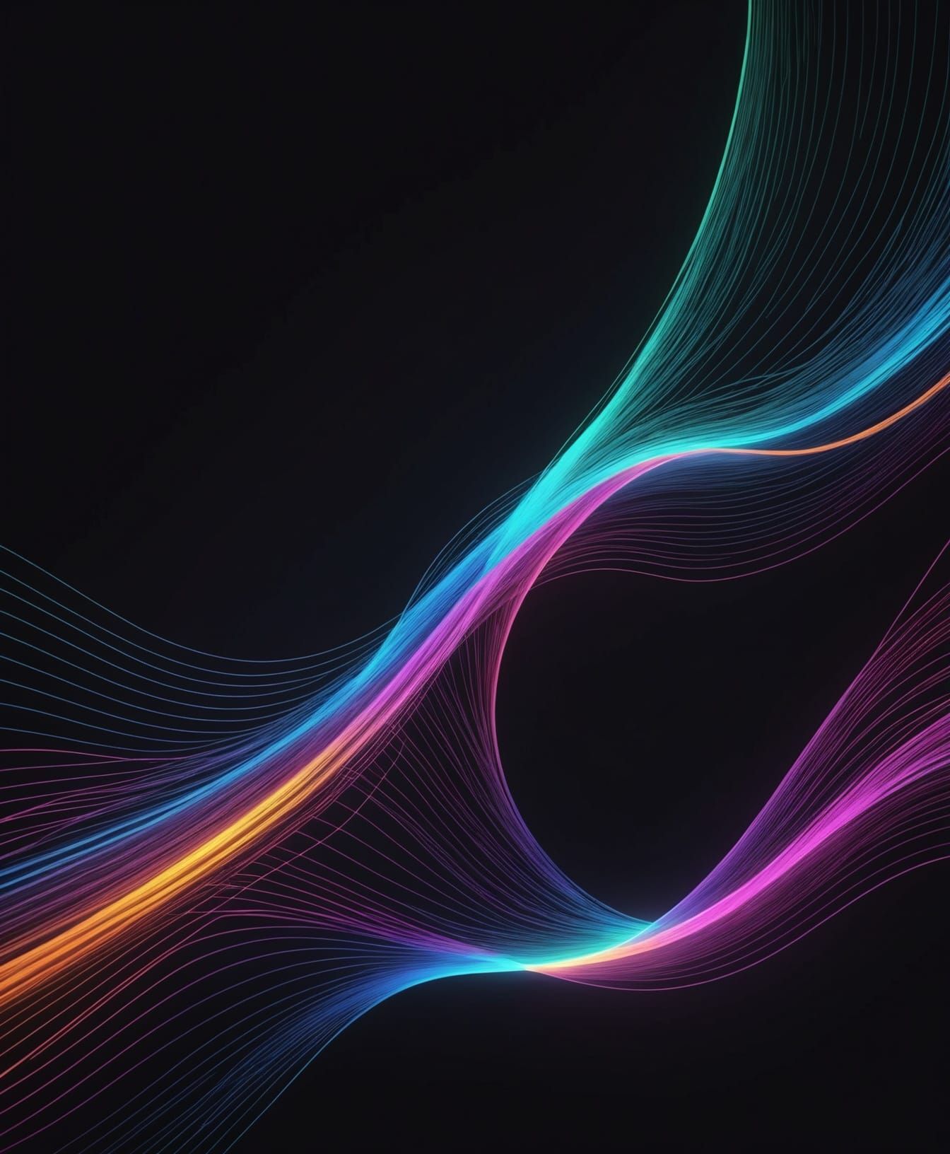 Dazzling 8K Gradient Background in Cyberpunk Style