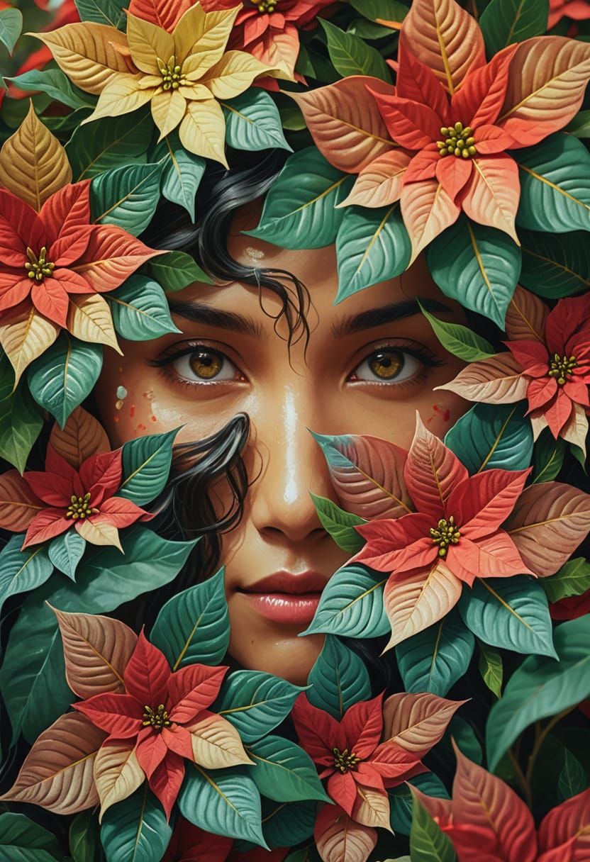 Vibrant Winter Blooms with Hidden Beauty and Majestic Dragon