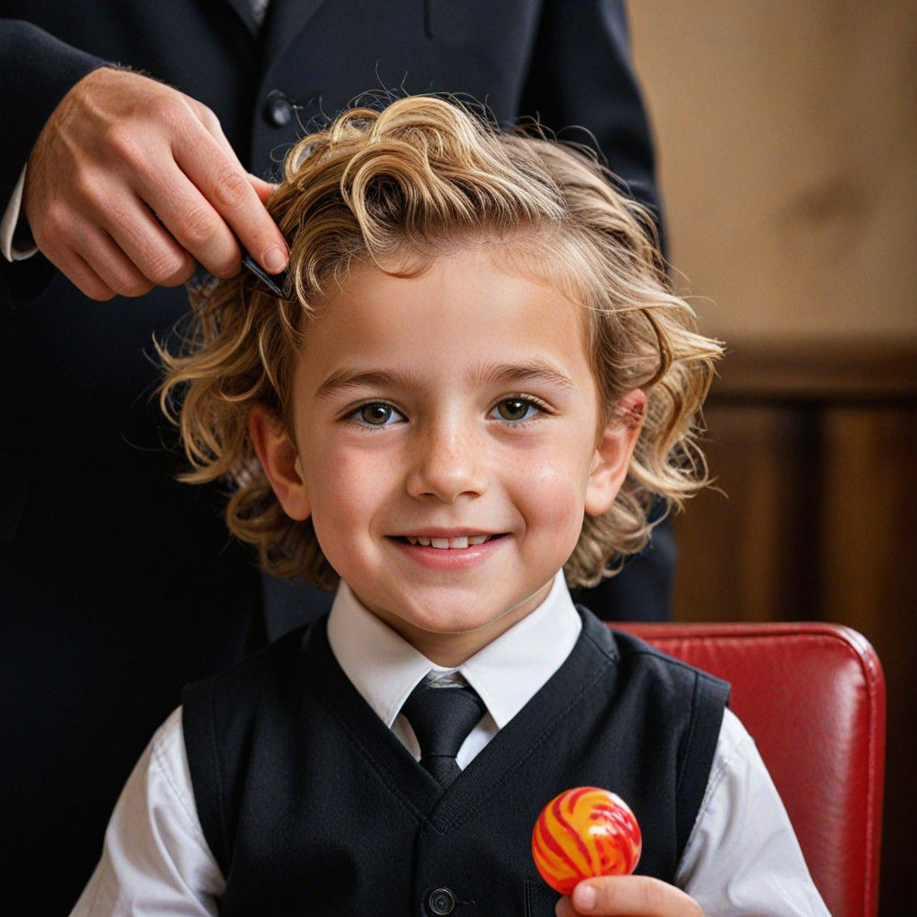 Joyful Orthodox Jewish Boy in Zion of Rabbi Shimon bar Yocha...