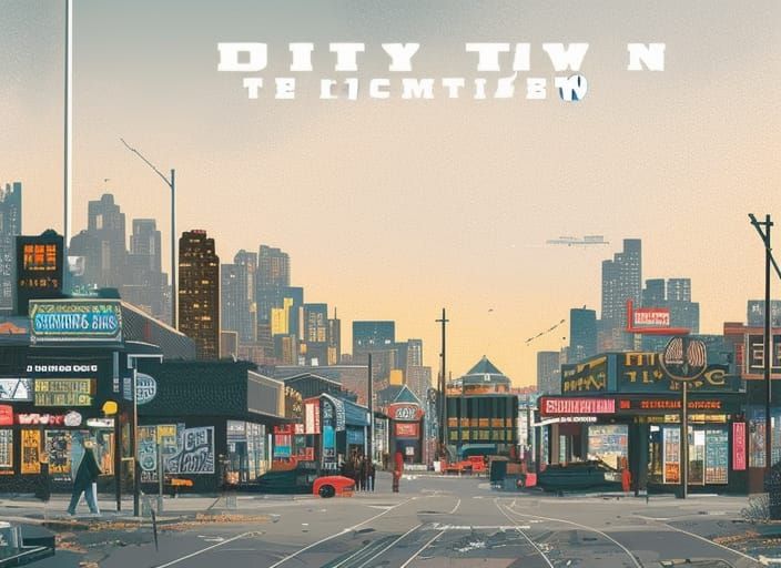 Hyperdetailed Lo-Fi Movie Poster: "Dirty Old Town"