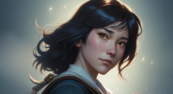 Ghibli Cartoon Movie Poster in Hyperdetailed Style