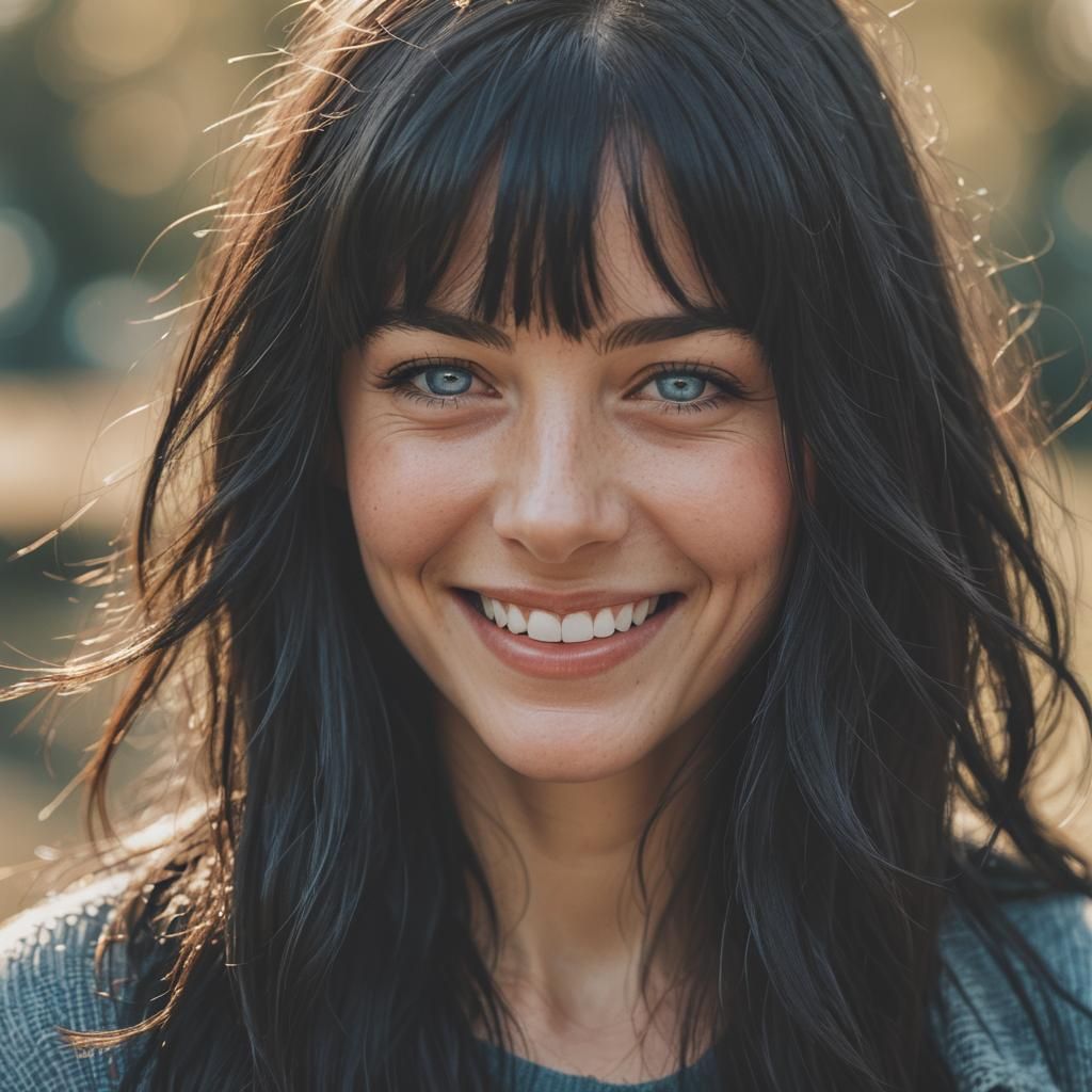 Smiling Woman Portrait in Natural Light