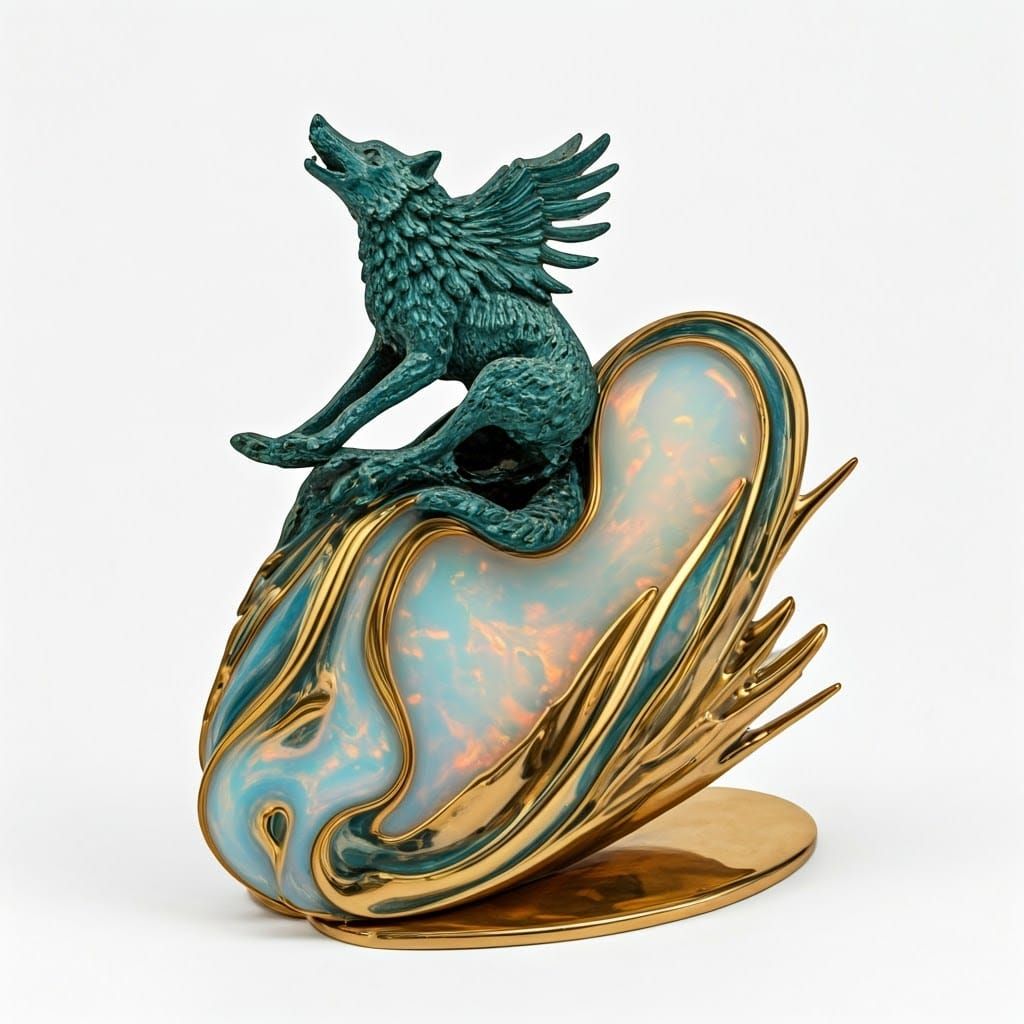 Surreal, Abstract Brass Sculpture Defies Gravity with Unconv...