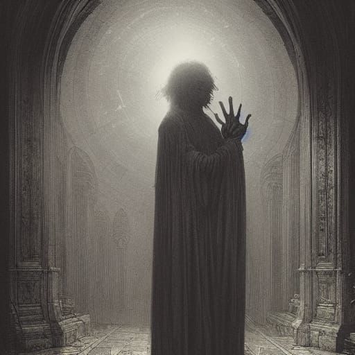 Horrific Rendition: A Gothic Horror Illustration