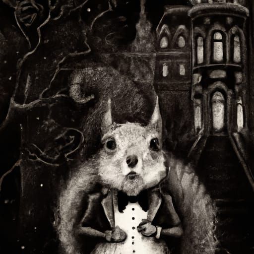 Sad Squirrel's Victorian Prom Night: A Doré-Inspired Horror
