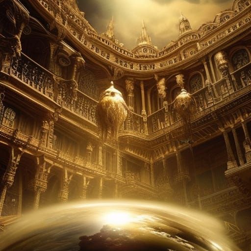 Cinematic Crystal Ball Digital Matte Painting
