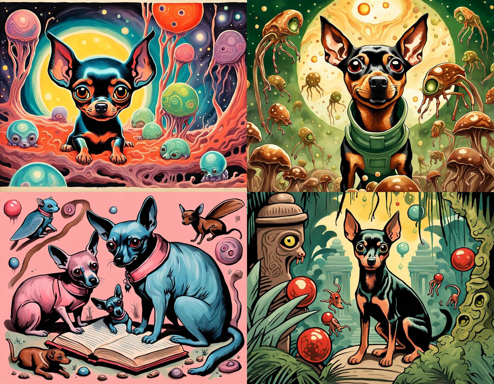 Surreal Homunculus in Ladybird Book Style