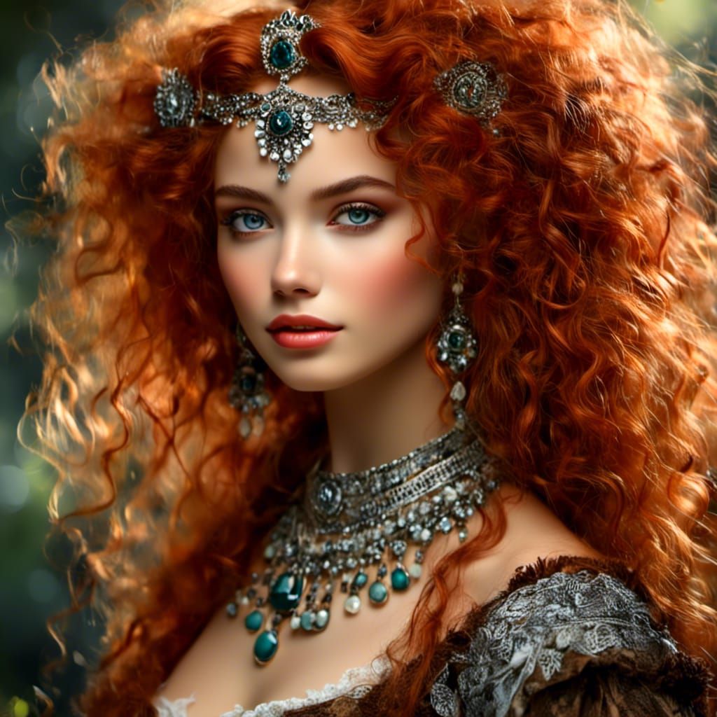 Tropical Island Beauty in Hyperrealistic Portrait