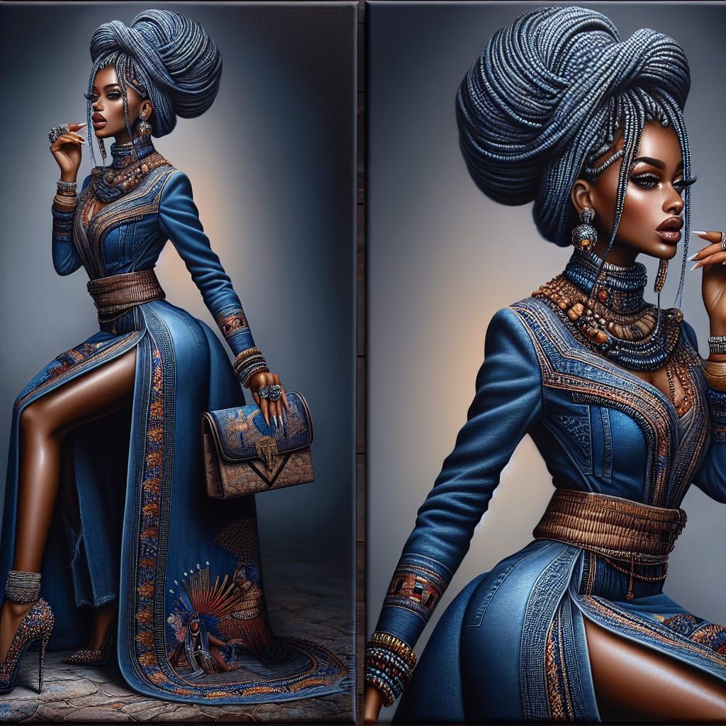 Hyperrealistic Oil Painting of a Stunning Middle-Eastern Wom...