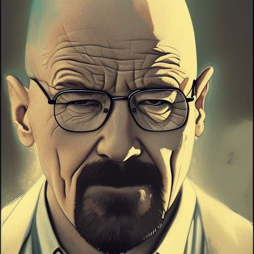 Hyperdetailed Portrait of Walter White