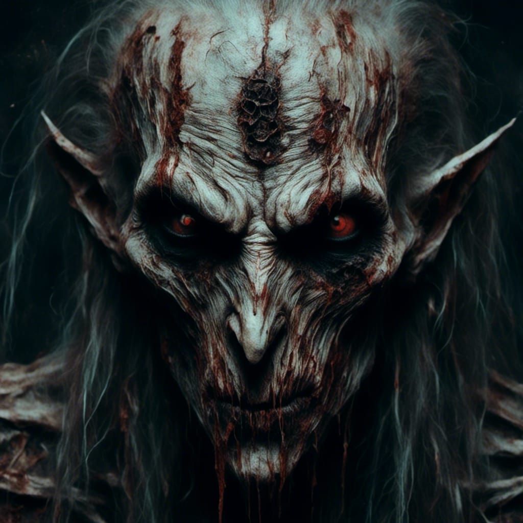 Nosferatu Portrait in Macabre Style