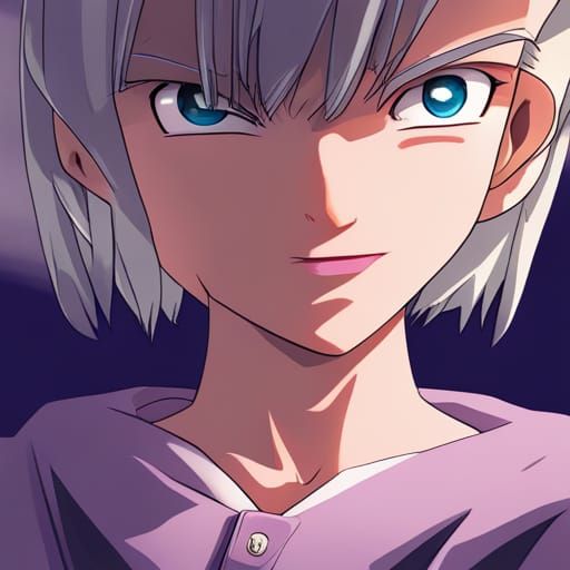 Anime Girl with Cat in Dragon Ball Z Style