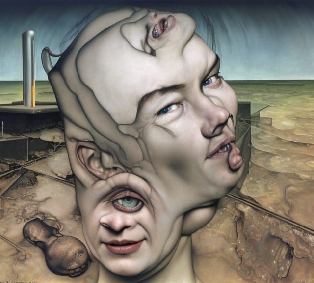 Surreal Broken Sump Pump in Dreamlike Art Style