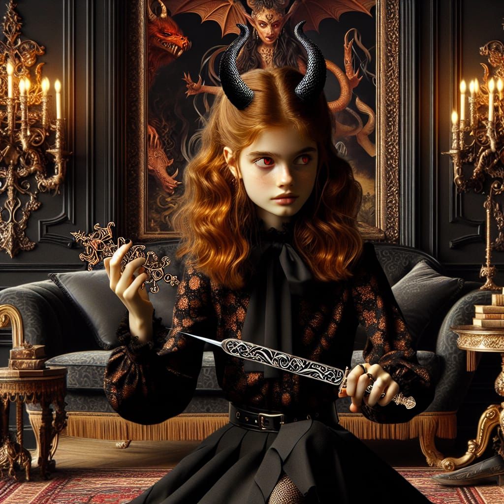 Infernal Princess with Demonic Dagger