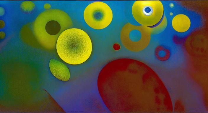 Kaleidoscopic Midnight Garden with Cryptids