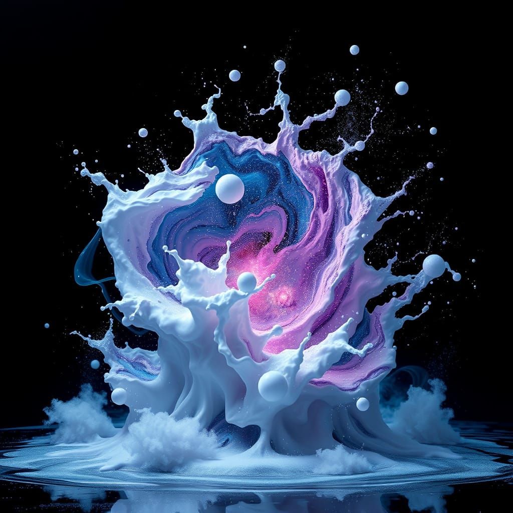 Cosmic Liquid: Swirling Galaxies and Stellar Formations in V...