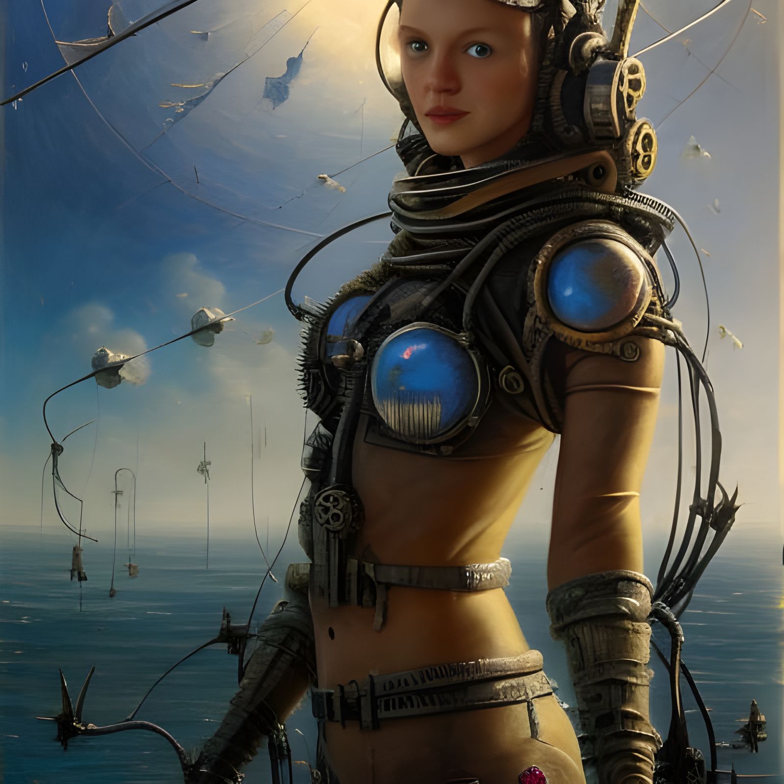 Post-Apocalyptic Cybernetic Wonderland: A Digital Art Piece