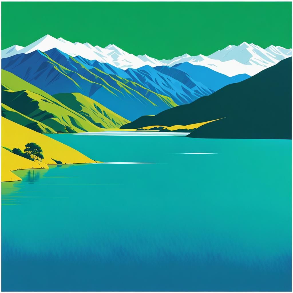 Surreal Landscapes in Triadic Color Harmony