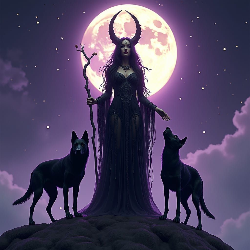 Majestic Hecate Goddess of Magic and Crossroads Empowerment