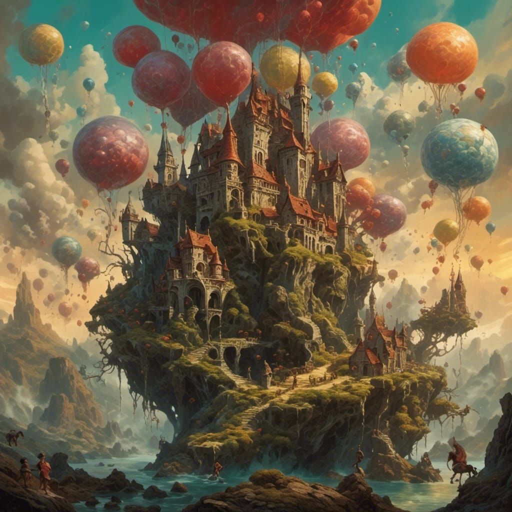 Surreal Landscape with Uncanny Elements