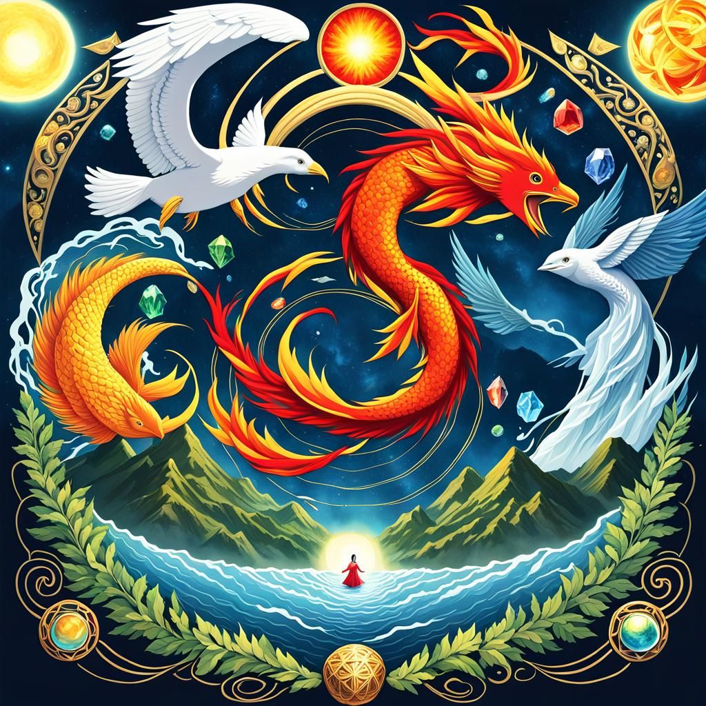 The Seven Gods: Watercolor Concept Art