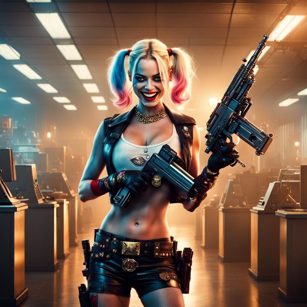 Margot Robbie as Harley Quinn Portrait