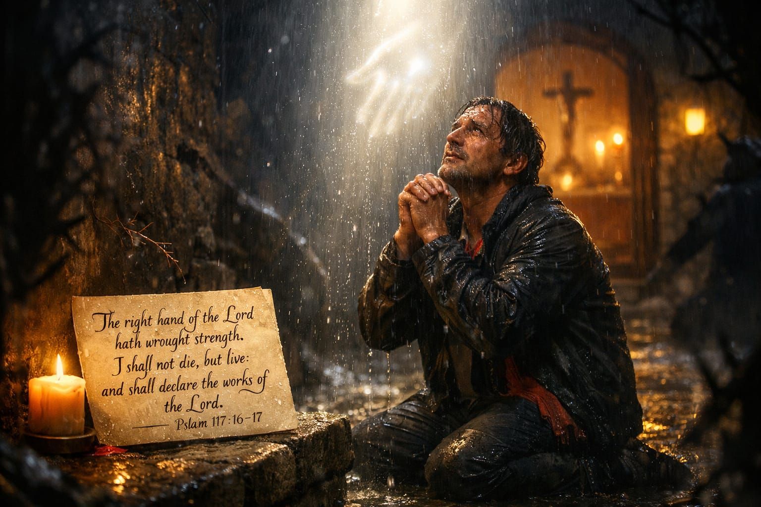 Divine Deliverance in Sacred Realism Style