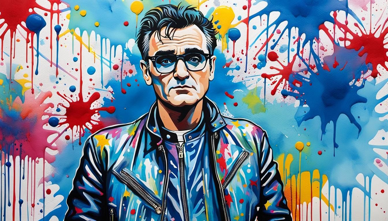 Morrissey Portrait in Pop Art Style