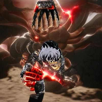 Majestic Godhand Descending from the Heavens