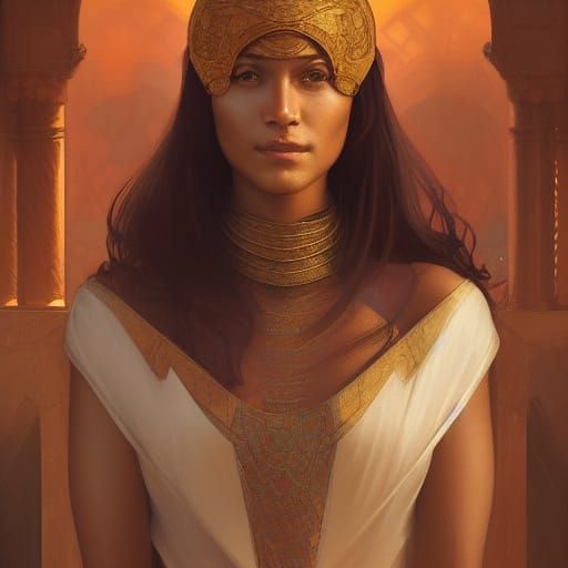 Dornish Woman Portrait in Hyperdetailed Style