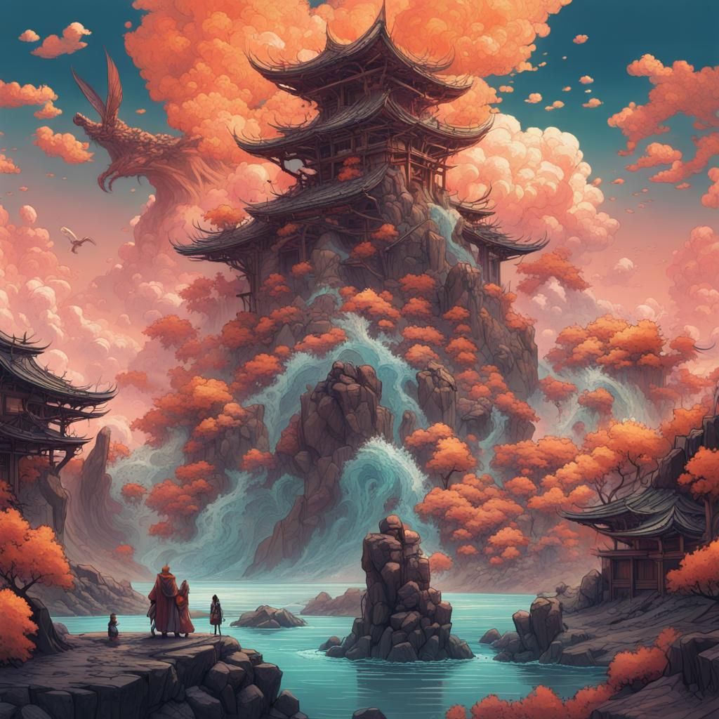 Apocalyptic Surrealism: Hyperdetailed Illustration in 8k