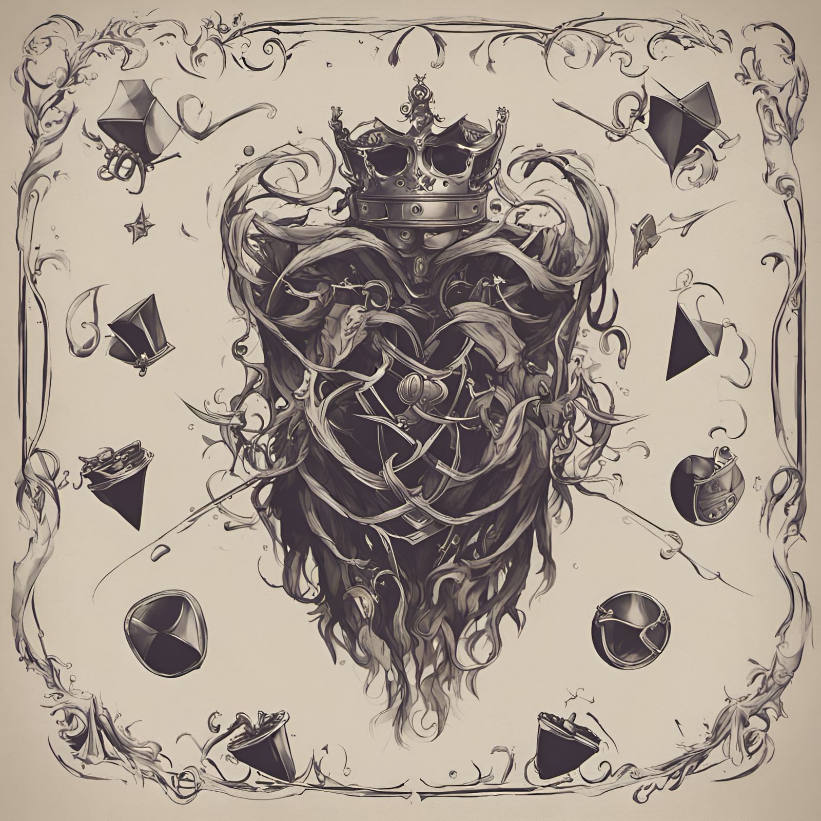 Abstract Shapes Cascade from Fringe