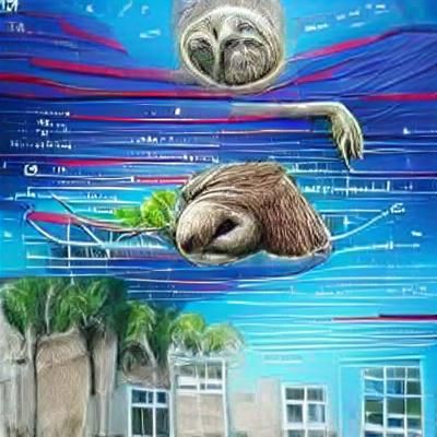 AI Generated Image of a Sloth
