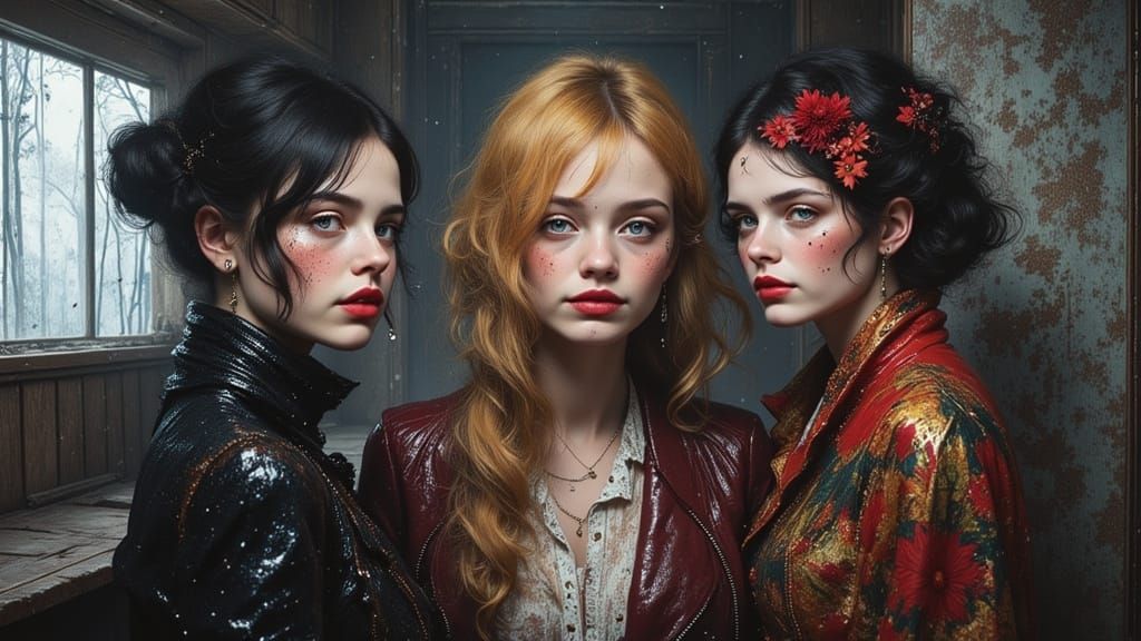 Dynamic Portrait of Intriguing People in a Mundane Setting