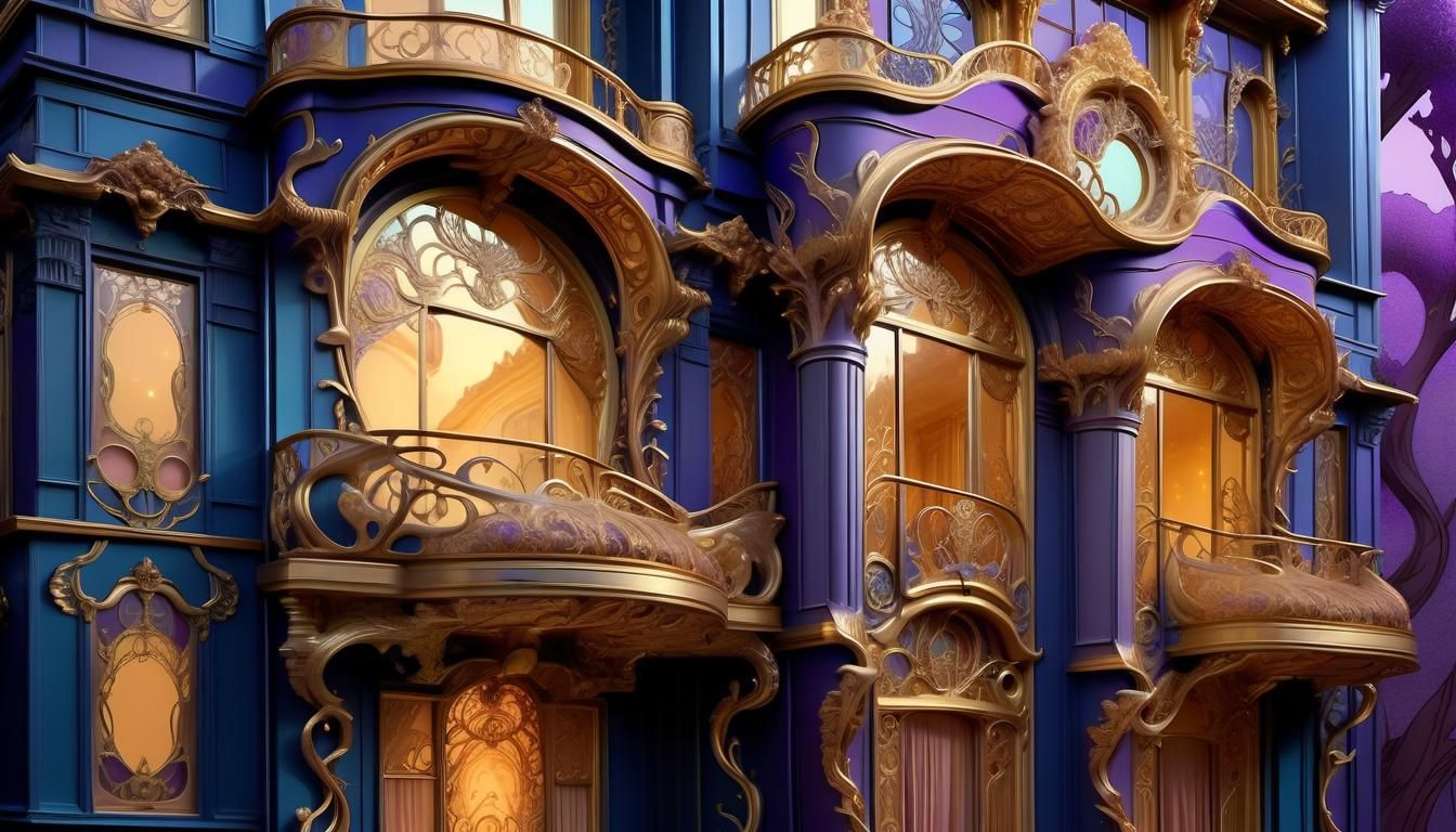 Studio Ghibli Art Nouveau Rococo Architecture