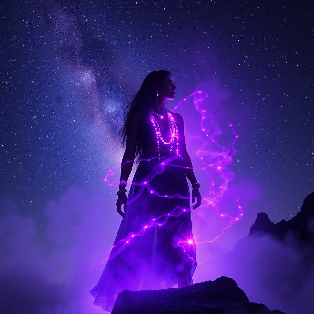 Ethereal Goddess of Purple Majesty