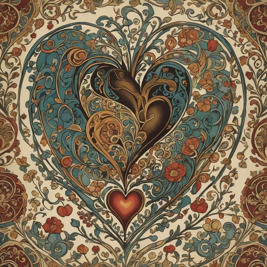 Abstract Heart and Soul Conceptual Art