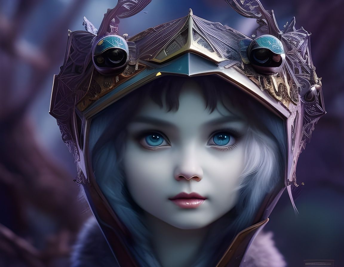 Filigree Gremlin Portrait in Faerie Circle