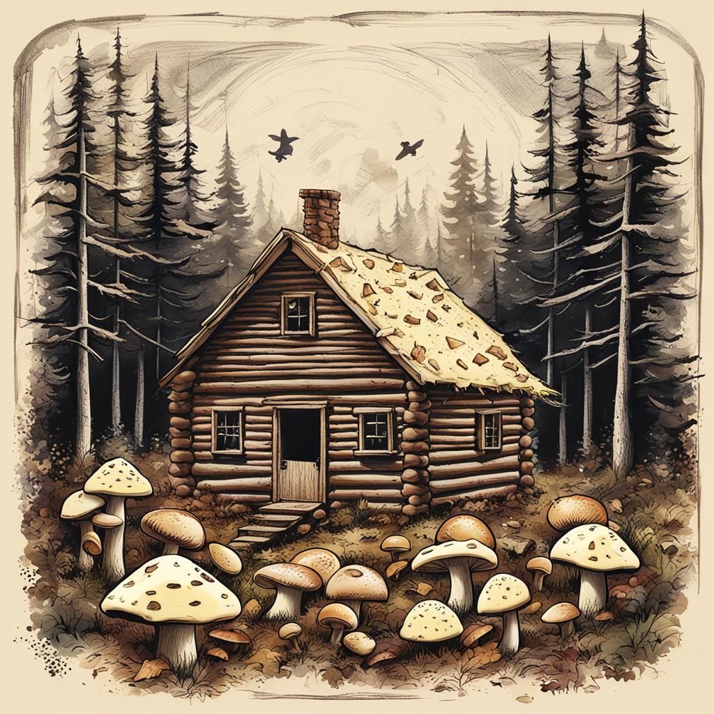 Surreal Landscape with Aged White Cheddar Cheese