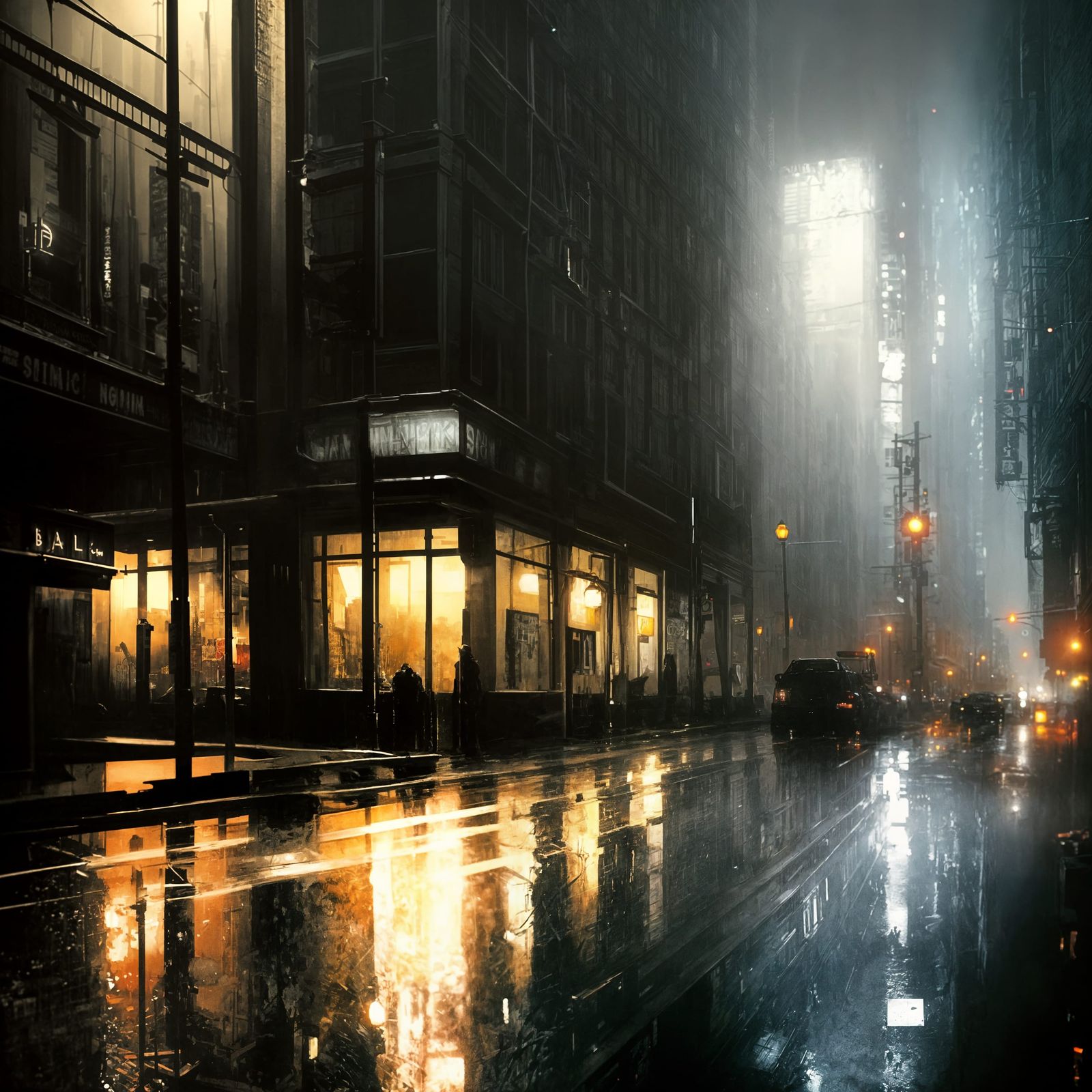 Noir City - Fog and Rain