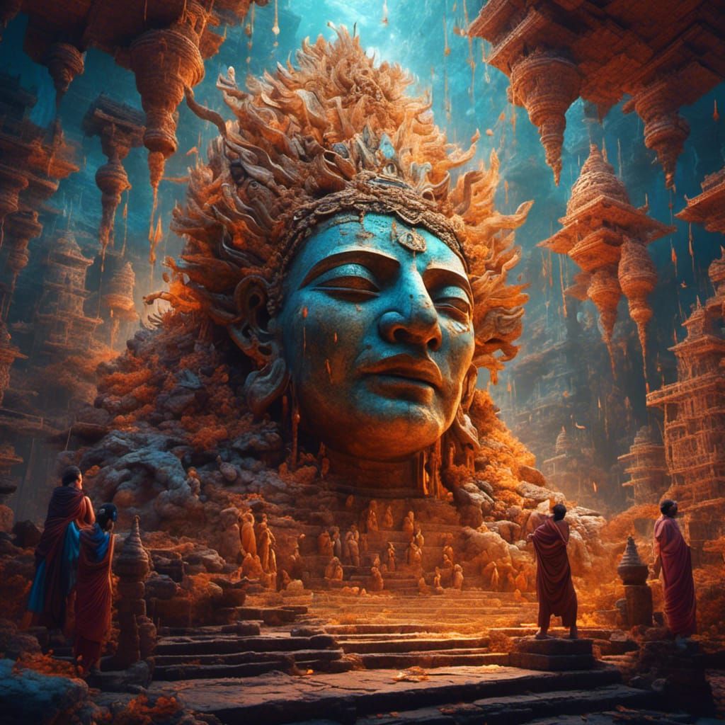 Ancient Knowledge Transmission in Hyperreal Illustration