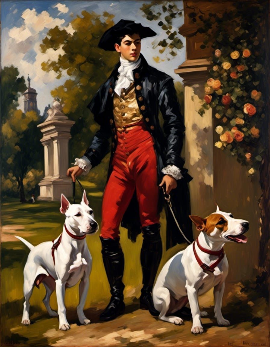 Guy and his dogs