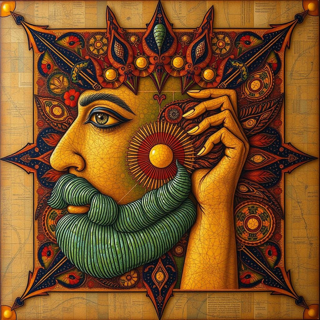 Gilded Dreams in Vibrant Wax