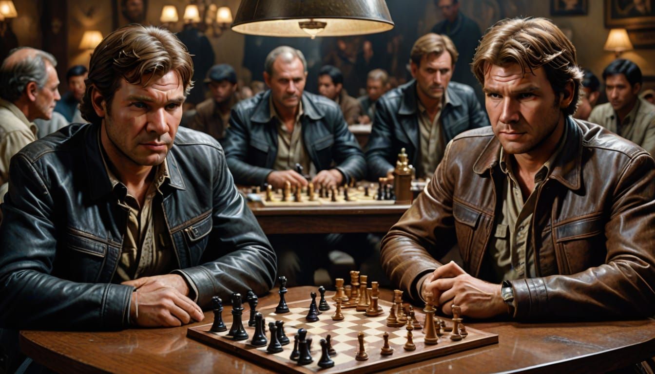 Han Solo vs. Indiana Jones Chess Match